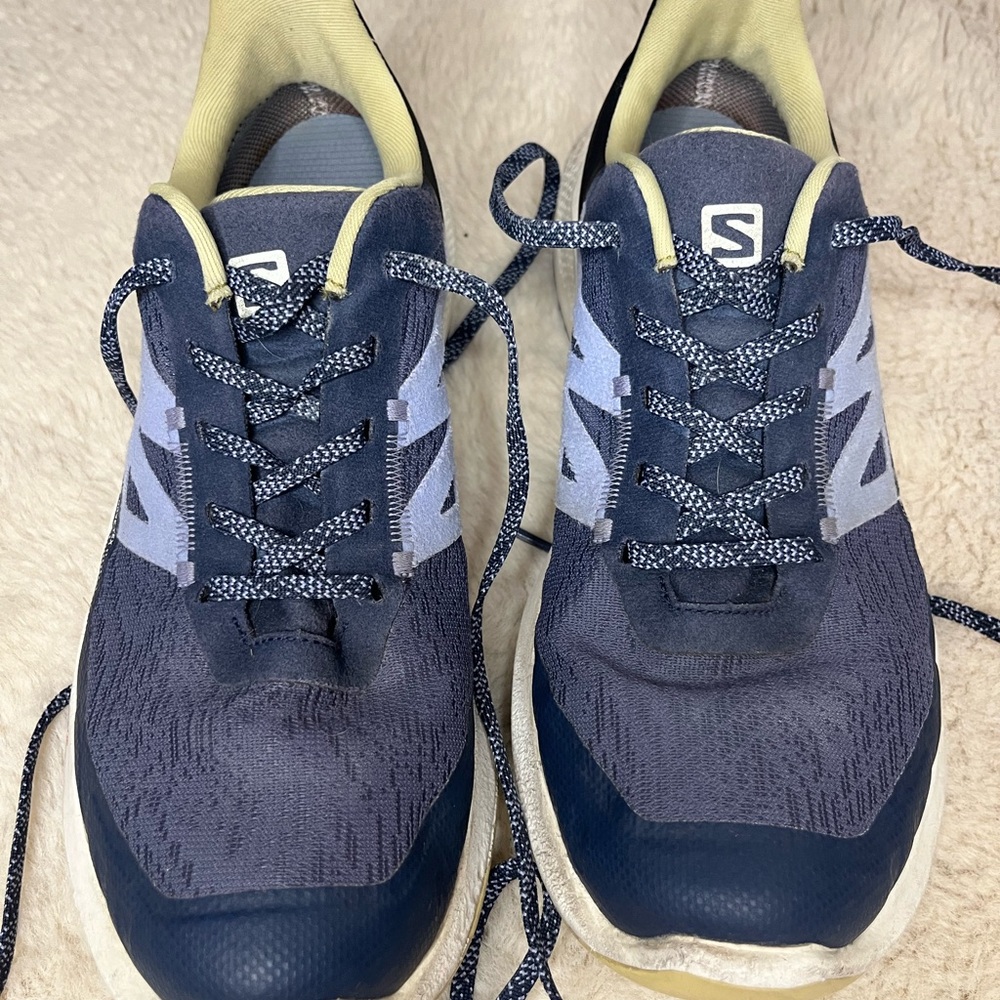 Salomon Men's Navy and Cream Athletic Shoes